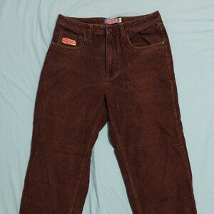 Empyre Pants Men 30 Brown Relax Corduroy Relax Baggy Skater Casual Men 30x27 *